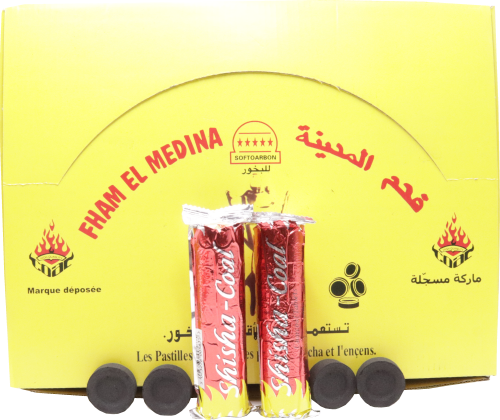 Premium natuurlijke shisha-houtskool 🔥
